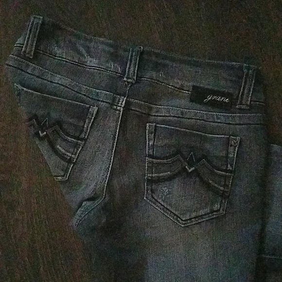 Grey-Wash Grane "Kim" Skinny jean 7 - Picture 5 of 7